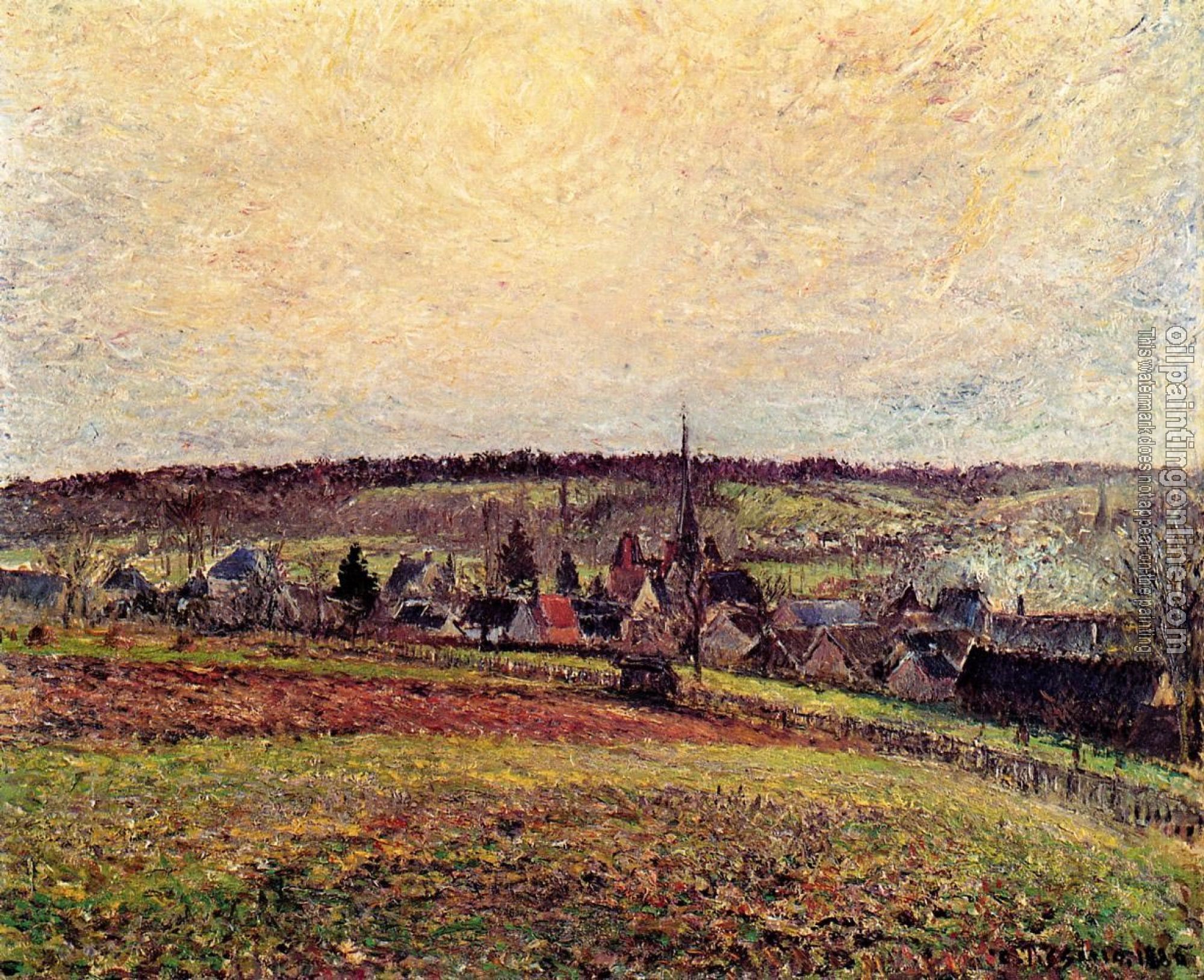 Pissarro, Camille - The Village of Eragny